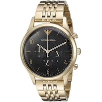Reloj Emporio Armani Hombre Classic Ar1893 Caja Redonda 41mm Diámetro Acero Inoxidable Cierre Desplegable Movimiento Cuarzo