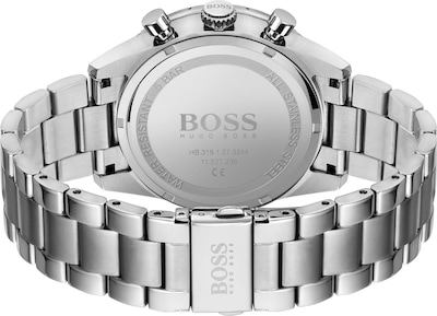Foto 3 | Foto 3 | Reloj Hugo Boss Hombre Pilot 1513850 Caja Redonda 44mm Diámetro Acero Inoxidable Cierre Desplegable Movimiento Cuarzo
