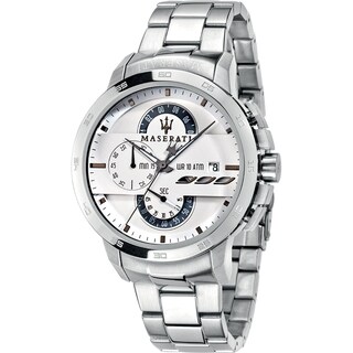 Foto 1 | Foto 1 | Reloj Maserati Hombre Ingegno R8873619004 Caja Redonda 45mm Diámetro Acero Inoxidable Cierre Desplegable Movimiento Cuarzo