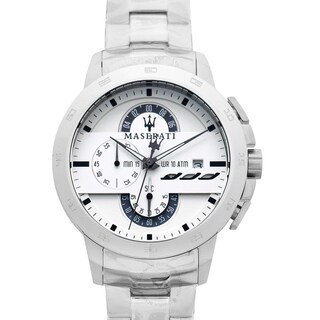 Foto 4 | Foto 4 | Reloj Maserati Hombre Ingegno R8873619004 Caja Redonda 45mm Diámetro Acero Inoxidable Cierre Desplegable Movimiento Cuarzo