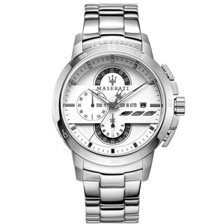 Foto 5 | Foto 5 | Reloj Maserati Hombre Ingegno R8873619004 Caja Redonda 45mm Diámetro Acero Inoxidable Cierre Desplegable Movimiento Cuarzo