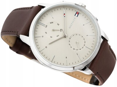 Foto 6 | Foto 6 | Reloj Tommy Hilfiger Hombre Herren 1710404 Caja Redonda 44mm Diámetro Acero Inoxidable Cierre Hebilla Movimiento Cuarzo