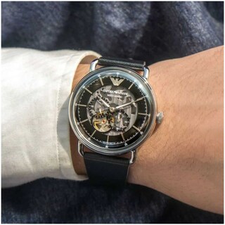 Foto 8 | Foto 8 | Reloj Emporio Armani Hombre Aviator Ar60026 Caja Redonda 43mm Diámetro Acero Inoxidable Cierre Hebilla Movimiento Automático