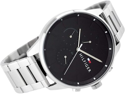 Foto 3 | Foto 3 | Reloj Tommy Hilfiger Hombre Chase 1791485 Caja Redonda 44mm Diámetro Acero Inoxidable Cierre Desplegable Movimiento Cuarzo