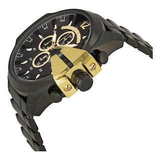 Foto 4 | Foto 4 | Reloj Diesel Hombre Mega Chief Dz4338 Caja Redonda 53mm Diámetro Acero Inoxidable Cierre Desplegable Movimiento Cuarzo