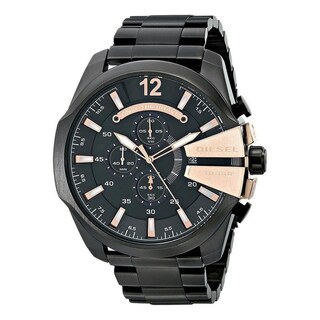 Foto 1 | Foto 1 | Reloj Diesel Hombre Mega Chief Dz4309 Caja Redonda 59mm Diámetro Acero Inoxidable Cierre Desplegable Movimiento Cuarzo