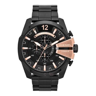 Foto 2 | Foto 2 | Reloj Diesel Hombre Mega Chief Dz4309 Caja Redonda 59mm Diámetro Acero Inoxidable Cierre Desplegable Movimiento Cuarzo