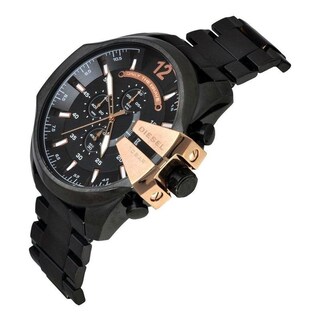 Foto 4 | Foto 4 | Reloj Diesel Hombre Mega Chief Dz4309 Caja Redonda 59mm Diámetro Acero Inoxidable Cierre Desplegable Movimiento Cuarzo