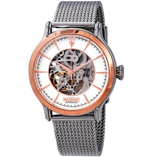 Foto 1 | Foto 1 | Reloj Maserati Hombre Epoca R8823118001 Caja Redonda 40mm Diámetro Acero Inoxidable Cierre Hebilla Movimiento Cuarzo Dial Blanco