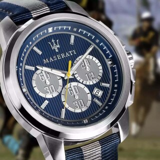 Foto 7 | Foto 7 | Reloj Maserati Hombre Royale R8871637001 Caja Redonda 44mm Diámetro Acero Inoxidable Cierre Hebilla Movimiento Cuarzo