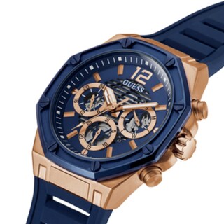 Foto 8 | Foto 8 | Reloj Guess Hombre Commander Gw0211g4 Caja Redonda 43mm Diámetro Acero Inoxidable Cierre Hebilla Movimiento Cuarzo Dial Azul