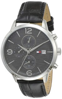 Foto 1 | Foto 1 | Reloj Tommy Hilfiger Hombre Liam 1710361 Caja Redonda 42mm Diámetro Acero Inoxidable Cierre Hebilla Movimiento Cuarzo Dial Negro