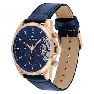 Foto 2 | Foto 2 | Reloj Tommy Hilfiger Hombre Baker 1710451 Caja Redonda 43mm Diámetro Acero Inoxidable Cierre Hebilla Movimiento Cuarzo Dial Azul