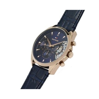 Foto 4 | Foto 4 | Reloj Tommy Hilfiger Hombre Baker 1710451 Caja Redonda 43mm Diámetro Acero Inoxidable Cierre Hebilla Movimiento Cuarzo Dial Azul
