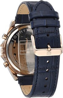 Foto 7 | Foto 7 | Reloj Tommy Hilfiger Hombre Baker 1710451 Caja Redonda 43mm Diámetro Acero Inoxidable Cierre Hebilla Movimiento Cuarzo Dial Azul