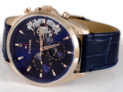 Foto 8 | Foto 8 | Reloj Tommy Hilfiger Hombre Baker 1710451 Caja Redonda 43mm Diámetro Acero Inoxidable Cierre Hebilla Movimiento Cuarzo Dial Azul