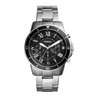Foto 2 | Foto 2 | Reloj Fossil Hombre Grant Fs5236 Caja Redonda 44mm Diámetro Acero Inoxidable Cierre Desplegable Movimiento Cuarzo Dial Negro