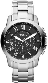 Foto 4 | Foto 4 | Reloj Fossil Hombre Grant Fs5236 Caja Redonda 44mm Diámetro Acero Inoxidable Cierre Desplegable Movimiento Cuarzo Dial Negro