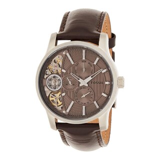 Foto 1 | Foto 1 | Reloj Fossil Hombre Twist Me1098 Caja Redonda 42mm Diámetro Acero Inoxidable Cierre Hebilla Movimiento Cuarzo Dial Marrón