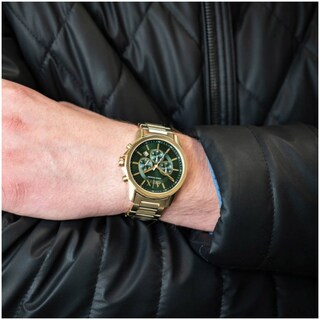 Foto 7 | Foto 7 | Reloj Armani Exchange Hombre Classic Ax1746 Caja Redonda 44mm Diámetro Acero Inoxidable Cierre Desplegable Movimiento Cuarzo