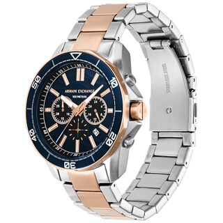 Foto 1 | Foto 1 | Reloj Armani Exchange Hombre Classic Ax1965 Caja Redonda 44mm Diámetro Acero Inoxidable Cierre Desplegable Movimiento Cuarzo