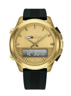 Foto 3 | Foto 3 | Reloj Tommy Hilfiger Hombre Jeans 1791762 Caja Redonda 46mm Diámetro Acero Inoxidable Cierre Hebilla Movimiento Cuarzo