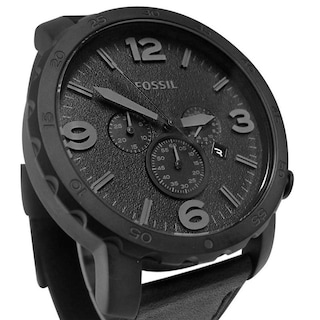 Foto 5 | Foto 5 | Reloj Fossil Hombre Nate Jr1354 Caja Redonda 50mm Diámetro Acero Inoxidable Cierre Hebilla Movimiento Cuarzo Dial Negro