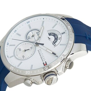 Foto 7 | Foto 7 | Reloj Tommy Hilfiger Hombre Decker 1791349 Caja Redonda 46mm Diámetro Acero Inoxidable Cierre Hebilla Movimiento Cuarzo