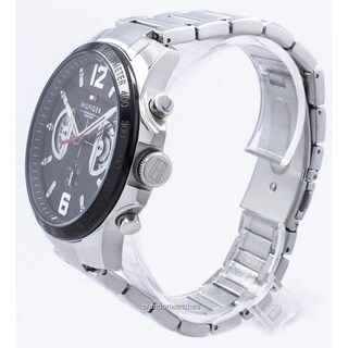 Foto 4 | Foto 4 | Reloj Tommy Hilfiger Hombre Decker 1791472 Caja Redonda 44mm Diámetro Acero Inoxidable Cierre Desplegable Movimiento Cuarzo