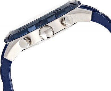 Foto 3 | Foto 3 | Reloj Guess Hombre Steel W0864g6 Caja Redonda 46mm Diámetro Acero Inoxidable Cierre Hebilla Movimiento Cuarzo Dial Blanco