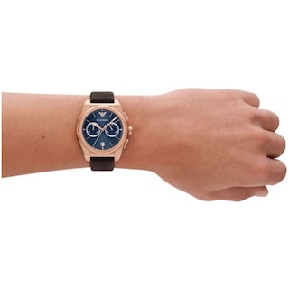 Foto 6 | Foto 6 | Reloj Emporio Armani Hombre Federico Ar11563 Caja Redonda 43mm Diámetro Acero Inoxidable Cierre Desplegable Movimiento Cuarzo