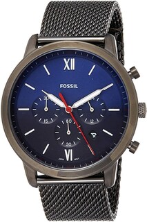 Foto 2 | Foto 2 | Reloj Fossil Hombre Neutra Fs5383 Caja Redonda 44mm Diámetro Acero Inoxidable Cierre Deslizante Movimiento Cuarzo Dial Azul