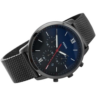 Foto 3 | Foto 3 | Reloj Fossil Hombre Neutra Fs5383 Caja Redonda 44mm Diámetro Acero Inoxidable Cierre Deslizante Movimiento Cuarzo Dial Azul