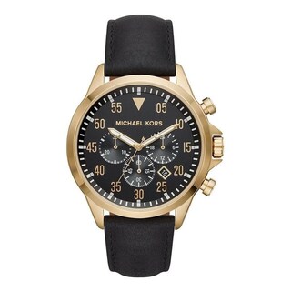 Foto 2 | Foto 2 | Reloj Michael Kors Hombre Gage Mk8618 Caja Redonda 44mm Diámetro Acero Inoxidable Cierre Hebilla Movimiento Cuarzo Dial Negro