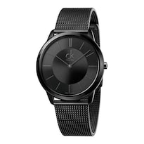 Reloj Calvin Klein Hombre Minimal K3m214b1 Caja Redonda 40mm Diámetro Acero Inoxidable Cierre Desplegable Movimiento Cuarzo