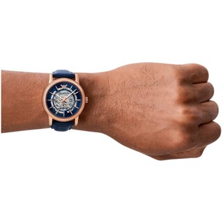 Foto 7 | Foto 7 | Reloj Emporio Armani Hombre Meccanico Ar60050 Caja Redonda 43mm Diámetro Acero Inoxidable Cierre Hebilla Movimiento Automático