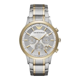 Foto 1 | Foto 1 | Reloj Emporio Armani Hombre Classic Ar11076 Caja Redonda 43mm Diámetro Acero Inoxidable Cierre Presion Movimiento Cuarzo