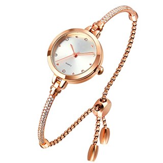 Foto 1 | Foto 1 | Venta Internacional - Reloj Analógico De Cuarzo Para Mujer Toocat Bling En Oro Rosa Con Diamantes