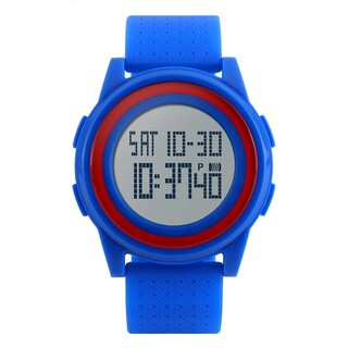 Foto 1 | Foto 1 | Venta Internacional - Reloj Digital Alcadan Para Hombre, Impermeable, Ultrafino, Azul