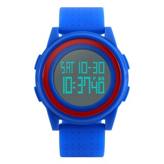 Foto 2 | Foto 2 | Venta Internacional - Reloj Digital Alcadan Para Hombre, Impermeable, Ultrafino, Azul