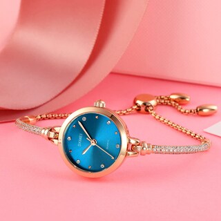 Foto 3 | Foto 3 | Venta Internacional - Vestido De Oro Rosa Watch Fanmis Para Mujer Con Diamantes Brillantes