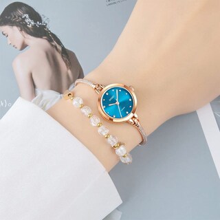 Foto 6 | Foto 6 | Venta Internacional - Vestido De Oro Rosa Watch Fanmis Para Mujer Con Diamantes Brillantes