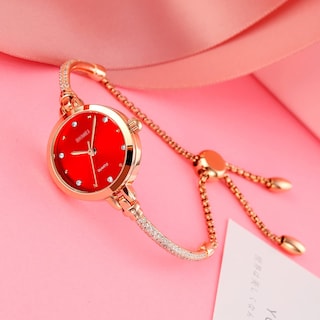 Foto 3 | Foto 3 | Venta Internacional - Reloj Analógico De Cuarzo Para Mujer Toocat, Brillante, Oro Rosa Con 30 M De Diámetro Exterior