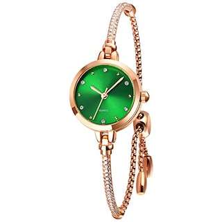 Foto 7 | Foto 7 | Venta Internacional - Reloj Analógico De Cuarzo Para Mujer Toocat Bling En Oro Rosa Con Diamantes