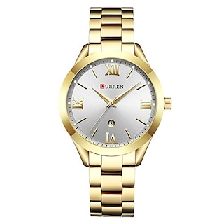 Foto 1 | Foto 1 | Venta Internacional - Reloj Curren 9007 De Lujo Para Mujer, Acero Inoxidable Dorado, 30 M Wr