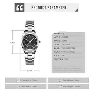 Foto 6 | Foto 6 | Venta Internacional - Reloj Fanmis, Analógico, De Cuarzo, Acero Inoxidable S, Casual, Para Mujer