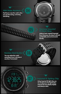 Foto 8 | Foto 8 | Venta Internacional - Reloj Alcadan Digital Outdoor Sports A Prueba De Agua Para Hombre