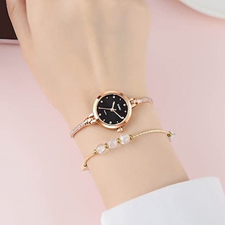 Foto 5 | Foto 5 | Venta Internacional - Vestido De Oro Rosa Watch Fanmis Para Mujer Con Diamantes Brillantes