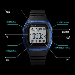 Foto 7 | Foto 7 | Venta Internacional - Reloj Alcadan Digital Outdoor Sports Waterproof 1278 Para Hombre