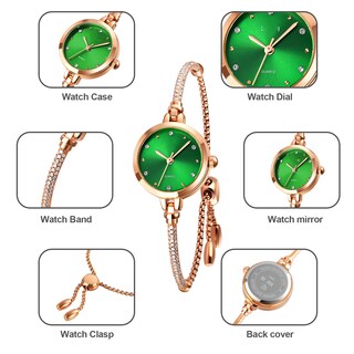 Foto 3 | Foto 3 | Venta Internacional - Reloj Analógico De Cuarzo Para Mujer Toocat, Brillante, Oro Rosa Con 30 M De Diámetro Exterior